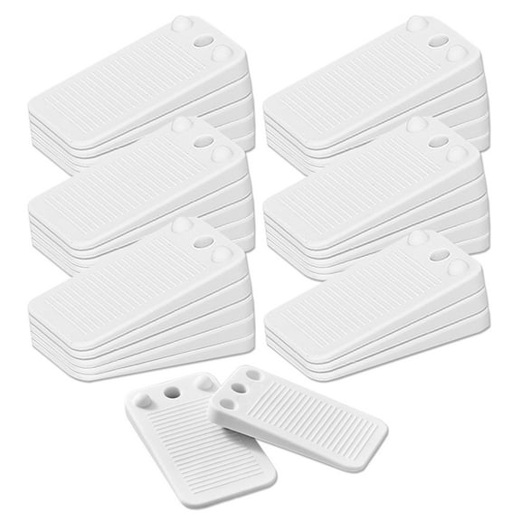 LELE LIFE 30Pack Rubber Toilet Shims for Leveling, Stackable & CuttableTable Furniture Levelers for Uneven Floors, Furniture Shims, Table Wedges, Table Stabilizers with 2 Box