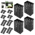 thumbnail image 1 of LELE LIFE 4 Pack Aquarium Plant Holder for 1-3.2in Edge, Hanging Fish Tank Plant Holder Aquatic Plant Pot with 16 Hooks for Live Plants Aquarium Planter Fish Tank Decorations, 1 of 7