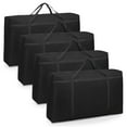 thumbnail image 1 of LELE LIFE 4Pcs 101L Extra Large Heavy Duty Moving Bags, Wear-Resistant Oxford Totes for Storage Bags, Moving Supplies Alternative to Packing Moving Boxes, Black, 1 of 7