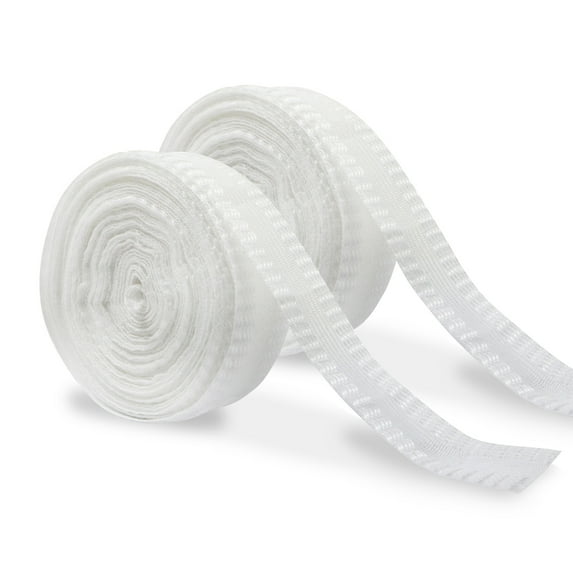 LELE LIFE 65.6ft Pants Edge Shorten Self-adhesive Pants Mouth Paste, Permanent Washable Iron-On Hem Clothing Tape, Sewing Adhesive, Fabric Fusing Tape for Pants, White