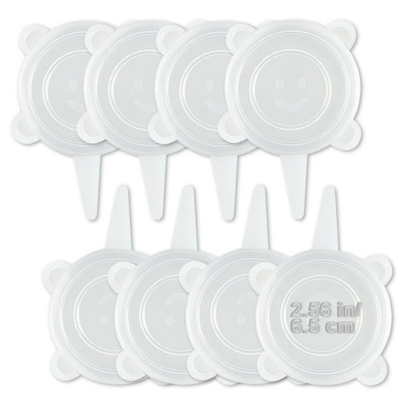 LELE LIFE 8 Pack Same Size Silicone Stretch Lids, Thicker Reusable Expandable Silicone Wraps Food Storage Bowl Covers, 2.56in(6.5cm)