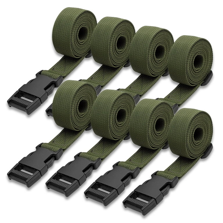 LELE LIFE 8Pack Utility Straps with Quick-Release Buckle, 59