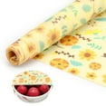 thumbnail image 1 of LELE LIFE Beeswax Wraps for Food, Large 39.4’’ x 13’’ Beeswax Wrap Roll, Reusable Beeswax Paper Food Wrap for Bread Sandwich Wrapper Bowl Covers, Sunflower, 1 of 7