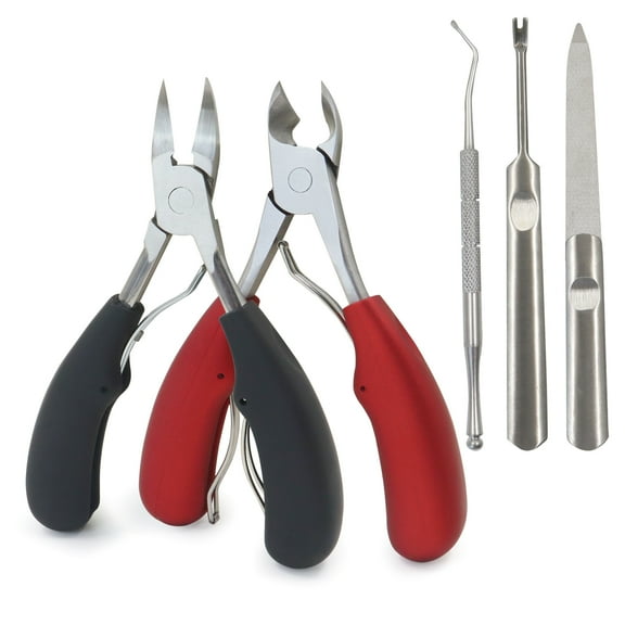 LELE LIFE Heavy Duty Toenail Clippers, Professional Thick & Ingrown Toe Nail Clippers for Men & Seniors, Super Sharp Curved Blade Toenail Cutters Pedicure Tools