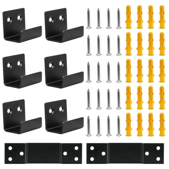 LELE LIFE Movable Mirror Clips for Wall Mounting, Stainless Steel Heavy Mirror Hangers Mirror Hanging Hardware Kit, Picture Frame Wall Mount Bracket Holder, 6Pack, 23mm/0.91" Width