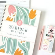 LELEE Spiral Bible Study Guide | 52-Week Christian Journal for Women, A5 Notebook for Daily Scripture Reading and Reflection