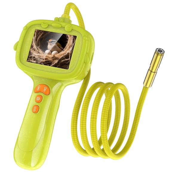 LELESUN Kids Exploration Camera Borescope, Waterproof with 2.4 inch HD Screen, Rechargeable,LED Lights, STEM Toy, 1 pack