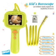 LELESUN Kids Exploration Camera Borescope, 2.4 inch HD Screen, 650mAh Rechargeable Battery, 1920 1080 Resolution, Waterproof STEM Toy, 1 pack