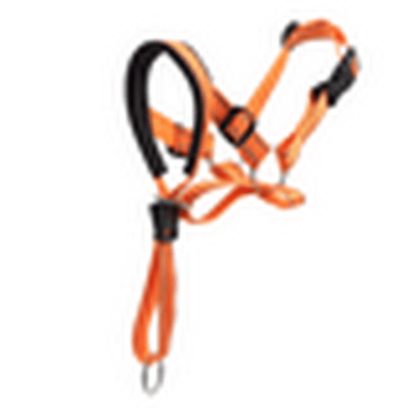 LELINKER Dog Head Collar with Safety Strap, Adjustable Prevent Pulling Dog Head Halter for Outdoor Walk