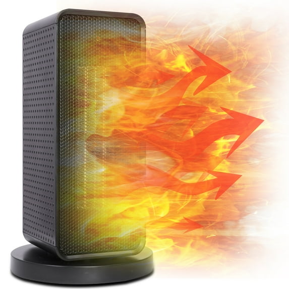 LELINT Portable Electric Space Heater 1200W Oscillating Ceramic Tower Space Heater, Room Heater with Tip-Over and Overheat Protection, Heat up 200 Square Feet in Seconds,for Office Home Desk Indoor