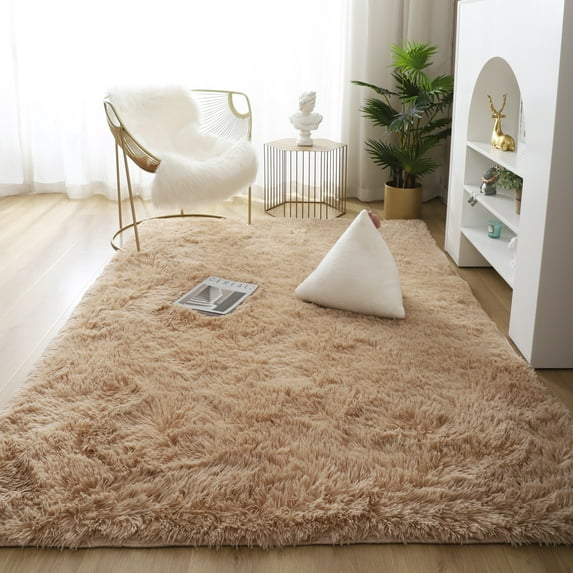 LELINTA 10 Size & 20 Color Ultra Soft Indoor Modern Area Rugs Fluffy Living Room Carpets Suitable for Children Bedroom Home Decorate Nursery Rugs White