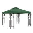 thumbnail image 1 of LELINTA 10x10 FT Gazebo Replacement Canopy Top Cover Double Tiered Canopy Top Cover for Outdoor BBQ Roof Cover Grill Shelter, 1 of 8