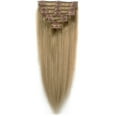 thumbnail image 1 of LELINTA 14"-22" Long Straight Double Weft Remy Human Hair Extensions 8 Pcs 18 Clips Full Head, 1 of 3