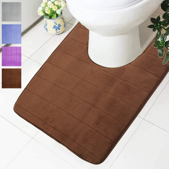 LELINTA 19.6''x23.6'' Memory Foam Bath Rugs Bath Mat Bathroom Bedroom Non-slip Mats Shower Carpet Grey/ Blue/ Brown/ Purple