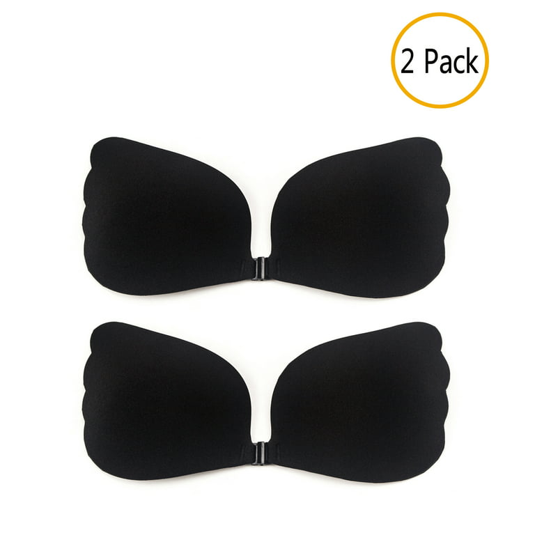 LELINTA 2 Packs Self Adhesive Silicone Bra Strapless Bra 3/4 Cup Push up  Invisible Bra