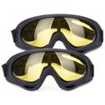 thumbnail image 1 of LELINTA 2 Pairs Snow Goggles Outdoor Sports Ski Glasses Windproof Snowboard, Snowmobile, Bicycle, and Motorcycle UV Protective Glasses with Adjustable Straps, 1 of 6