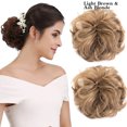 thumbnail image 1 of LELINTA 2 Pieces Hair Piece Ponytail Wavy Updo Hair Bun Extensions Messy Hairpieces Updo Cover Chignon Hair Extensions, 1 of 7