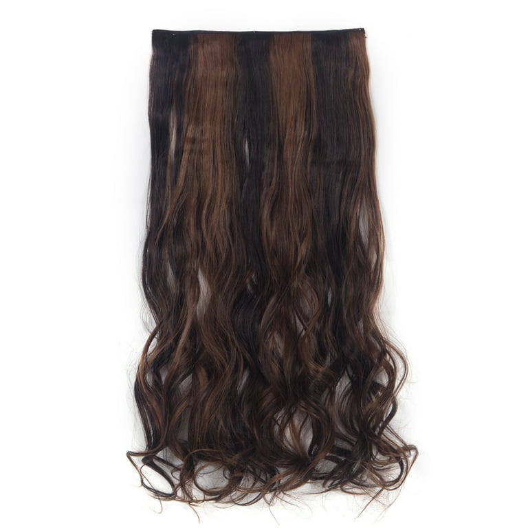 LELINTA 24-29 Inches Wavy 3/4 Full Head Clip in Hair Extensions