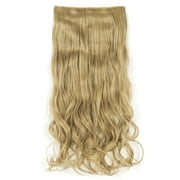 FLORATA LELINTA 24-29 Inches Wavy 3/4 Full Head Clip in Hair Extensions One Piece Hair Wigs Up to 20 colors
