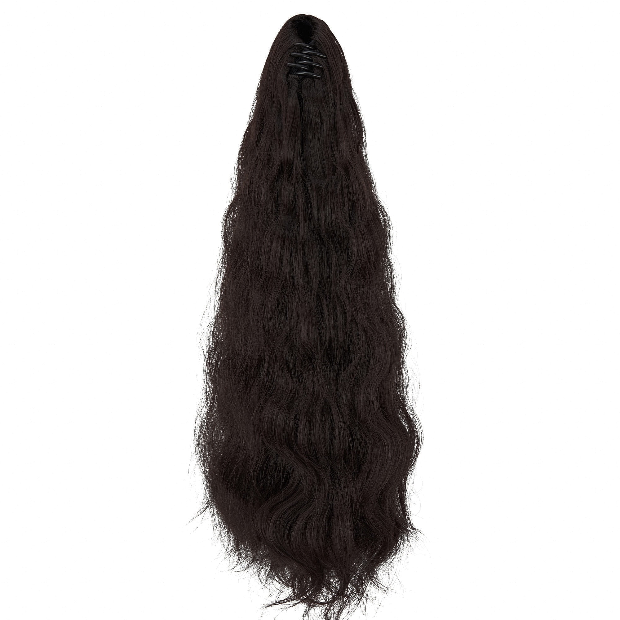 LELINTA 24 inch Ponytail Extension Wavy Curly Synthetic Hair Hairpieces ...