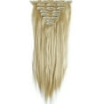 thumbnail image 1 of LELINTA 26" Women Long Straight 18 Clips 8 Piece Full Head Clip in Hair Extensions, 1 of 2