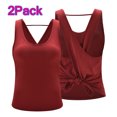 thumbnail image 1 of LELINTA 2Pack Womens Workout Clothes Mesh Yoga Tops Exercise Gym Shirts Running Tank Tops, Black/ White/ Grey, S-XL, 1 of 7