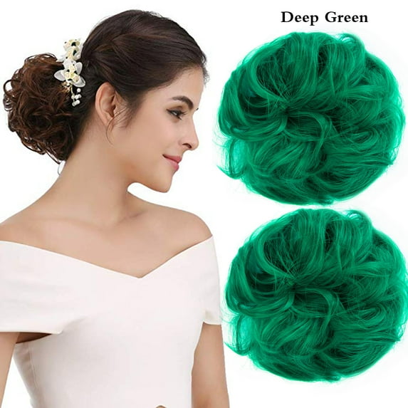 LELINTA 2pcs Messy Hair Bun Extensions Chignons Hair Hair Scrunchie Scrunchy Updo Hairpiece Ponytail