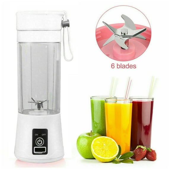 LELINTA 380ML/12.5 Oz Portable Blender Mini Juicer Cup Personal Blender with Rechargeable USB Home Outdoor Travel for Smoothie Blender Juice Mixer Shakes Smoothies Fruit Juice Milk