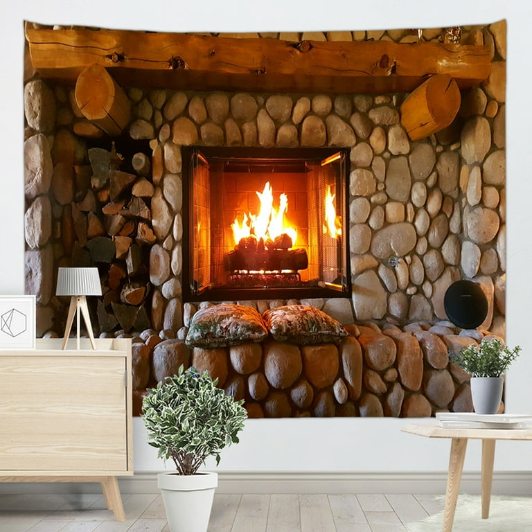 LELINTA 71'' x 90'' Christmas Tapestry Wall Hanging Xmas Retro