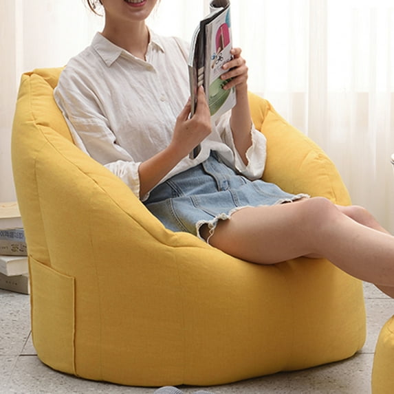 LELINTA Ultimate Comfort Milano Bean Bag Chair Cover without Ultimax Beans, Multiple Colors,Size 29.9 x 26.8 x 23.3"(Not Filling)