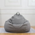 thumbnail image 1 of LELINTA Bean Bag Sofas Cover No Filler Lounger Chairs for Kids, Adults, Couples Jumbo Bean Bag Chair Seat Cover Only Size 35.4"x43.3", 1 of 7