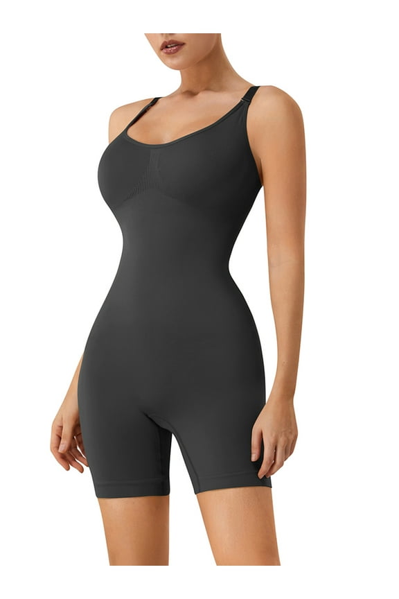 Bodysuit for Women Tummy Control Shapewear Mid-Thigh Seamless Full Body Shaper