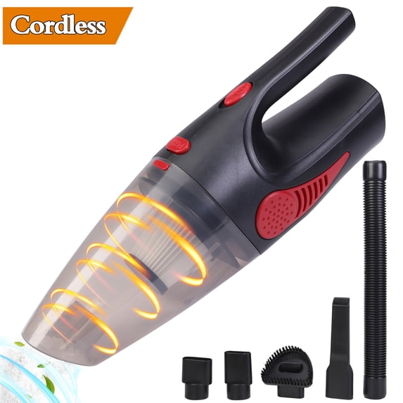 LELINTA Car Vacuum Cleaner For Car Wet And Dry, 12V 20W Cordless Handheld Vacuum, Hand Vacuum Cleaner Cordless for Car & Home, Black