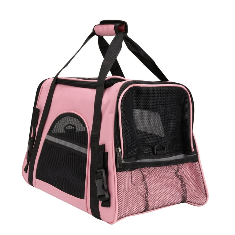 LELINTA Carrying Case Pet Dog Carrier Soft Sided Cat Bag Airline Approved Pet Travel Carrier Up to 15 Lbs Collapsible Cat Carrier Dog Carrier for