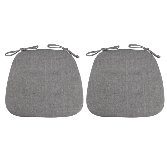 LELINTA Chair Cushion Memory Foam Pads Tufted Slip Non Skid Rubber Back U-Shaped 16" x 17" Seat Cover, 2 Count