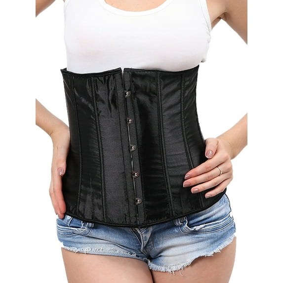 LELINTA Classic Corset Lace up Boned Waist Cincher Bustier Top Women's Vintage Underbust Corset Bustier