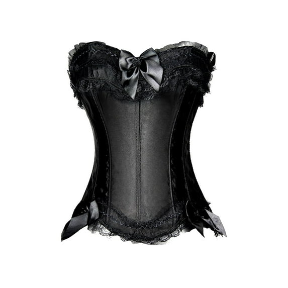 LELINTA Corsets for Women Plus Size Lingerie Bustier Corset Dress Overbust Corset Bustier with G-String Size S-6XL