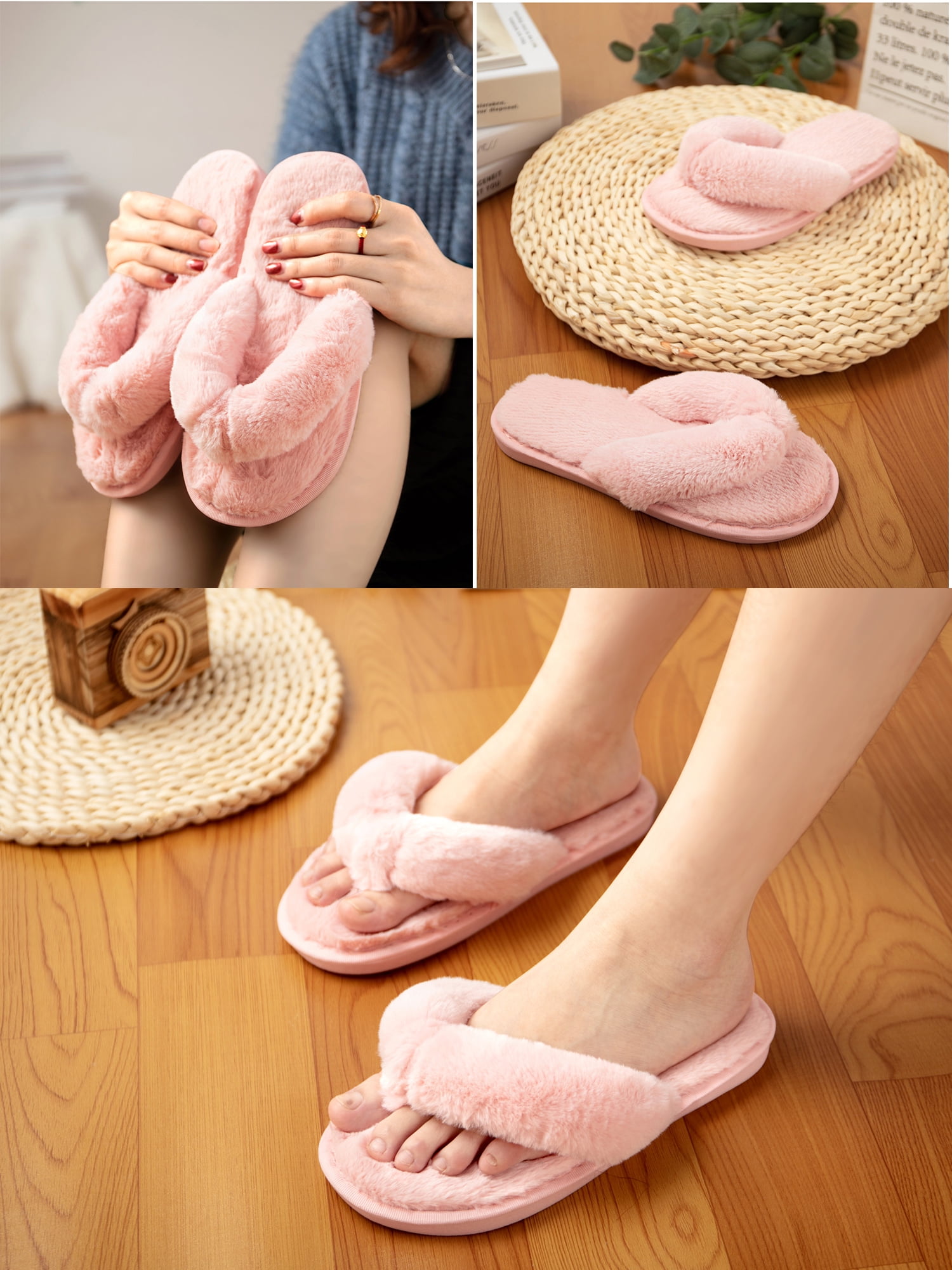 house slippers pink