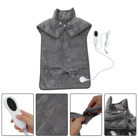 LELINTA Electric Heating Pad Warm Back Wrap, Extra Large 20"x36" Full Back Shoulders and Neck with 6 Levels Temperature Settings Fast Heating for Neck Shoulder Back, 2 Hours Auto Shut Off, Best Gifts
