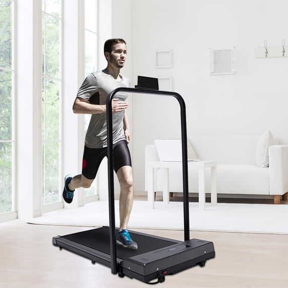 LELINTA Folding Treadmill, LCD Display Exercise & Fitness Electric Folding Treadmill, Compact for Home Office Workout Walking Jogging