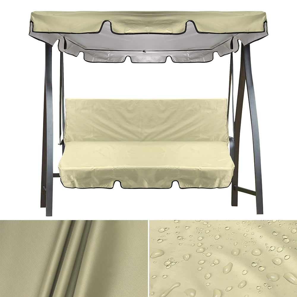 LELINTA Garden Swing Top Cover, 3 Seat Swing Canopies Top Awning Cover