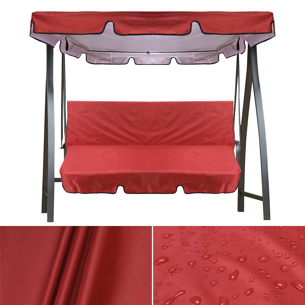 LELINTA Garden Swing Top Cover, 3 Seat Swing Canopies Top Awning Cover