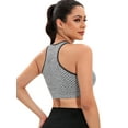 thumbnail image 1 of LELINTA Girl Racerback Sports Bra for Women Workout Bra with Removable Pad Medium Support Crisscross Yoga Gym Top, 1 of 7