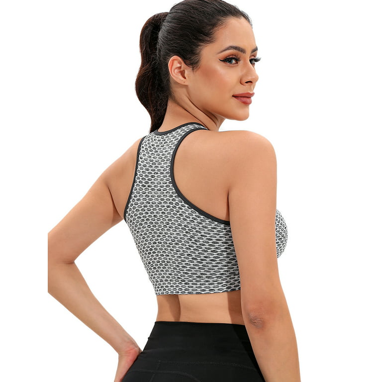 LELINTA Padded Sports Bra for Women Workout Fitness Running Crop Yoga Tank  Tops with Built in Bra Camisole Longline Shirts - Walmart.com