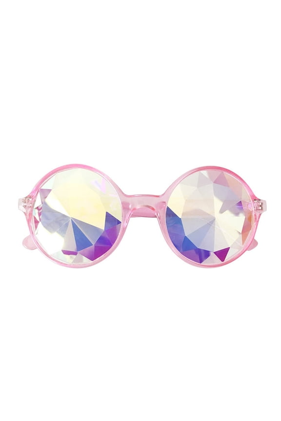 Goggles Mosaic Rainbow Kaleidoscope Sunglasses Special Lens Diffraction Rave Glasses Clear PiLELINTA Black