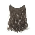 thumbnail image 1 of LELINTA Hair Hidden Wire Extensions Secret Hair Extensions Long Straight No Clips No Glue Hairpieces Invisible Fish Line in, 1 of 6