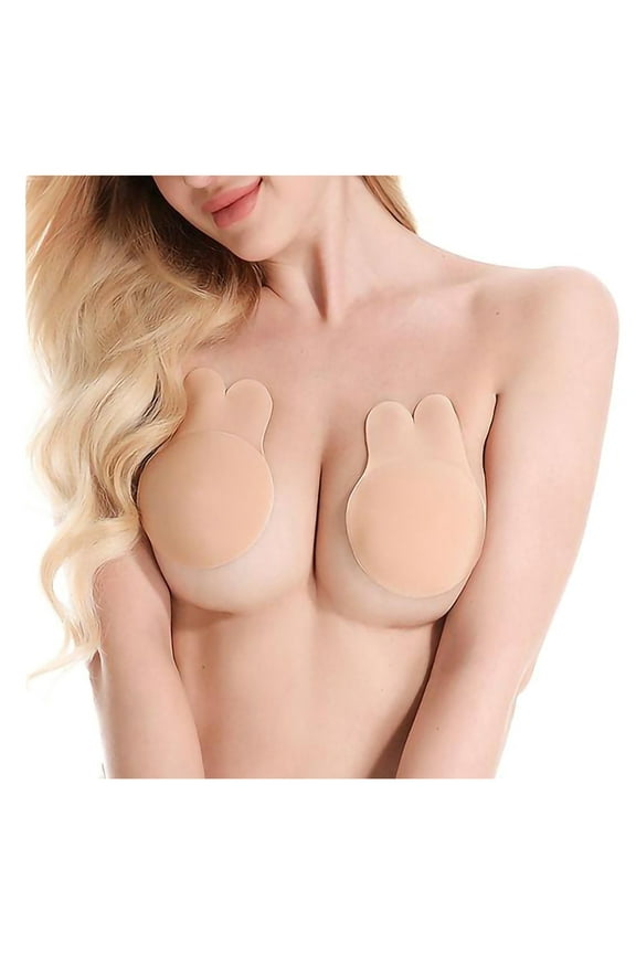 Invisible Push-up Silicone Bra Nipple Cover Sticker, Breast Petals Lift Adhesive Strapless Backless bra Stick on Bra for women's