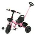thumbnail image 1 of LELINTA Kids Tricycles with Push Handle & EVA Upgraded Training Wheels Toddler Balance Bike,White Pink Red, 1 of 8