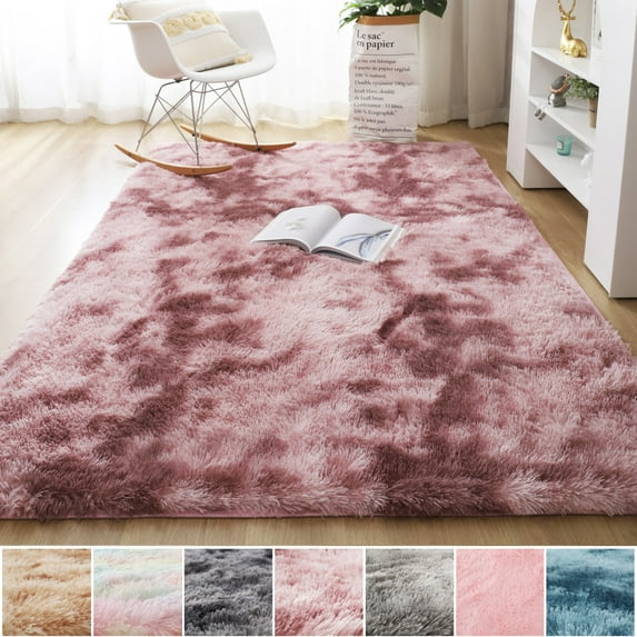 LELINTA Large Fluffy Area Rugs Soft Shaggy Carpet Floor Rugs for Living Room Bedroom Decor, Child and Girls Shaggy Furry Floor Carpet Nursery Rugs Modern Indoor Home Decorative