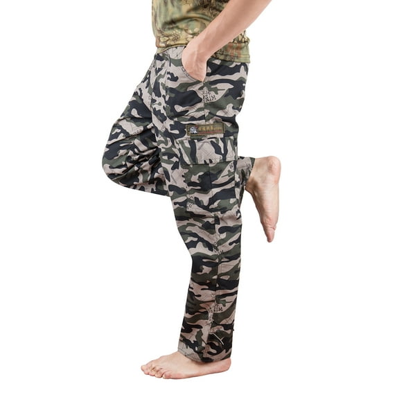 LELINTA Men's Cargo Pants Military Style Digital Camo BDU Pants Military Fatigues, Mens Sizes Camo Sweatpants